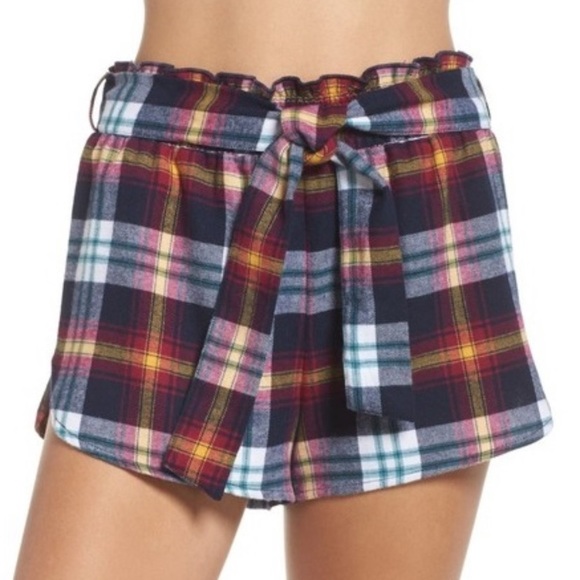 Make + Model Plaid Shorts